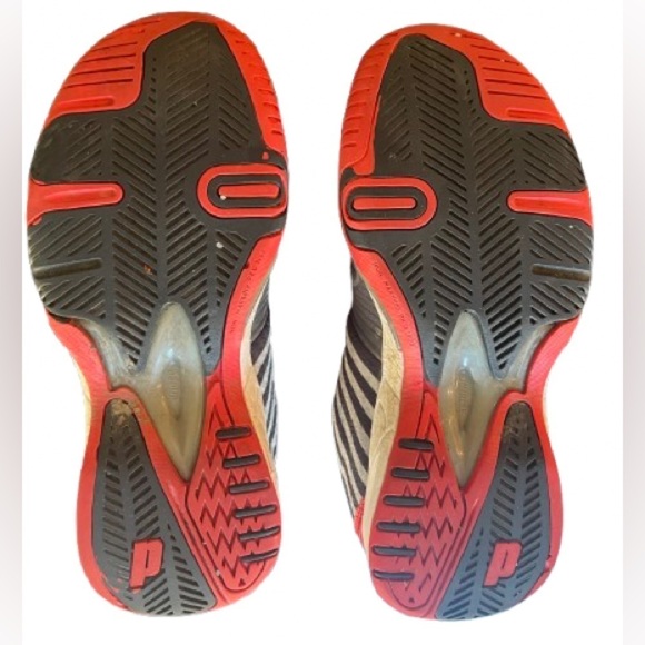 Prince T22 Lite Mens Size 7 Black White Red. - Picture 5 of 7